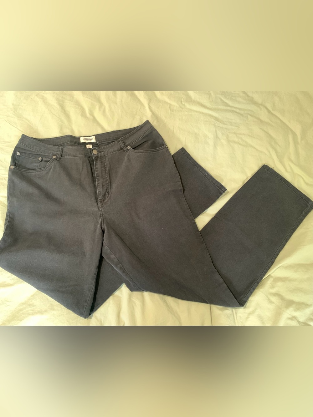 Vintage size 18 ULTRA TALL black denim stretch by St John’s Bay long